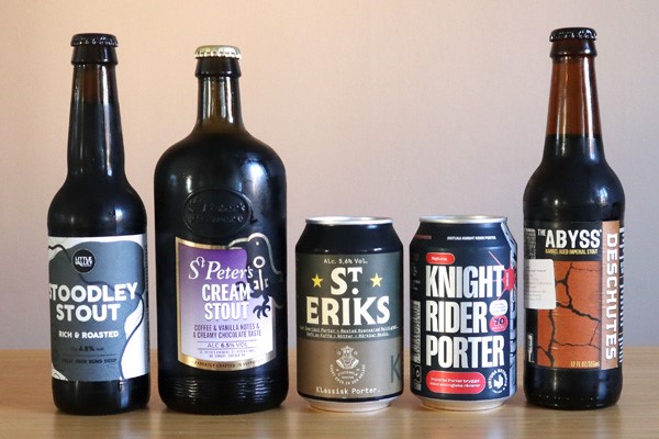 Mörka öl: Little Valley, St Peter, St Eriks, Sigtuna, och Deschutes